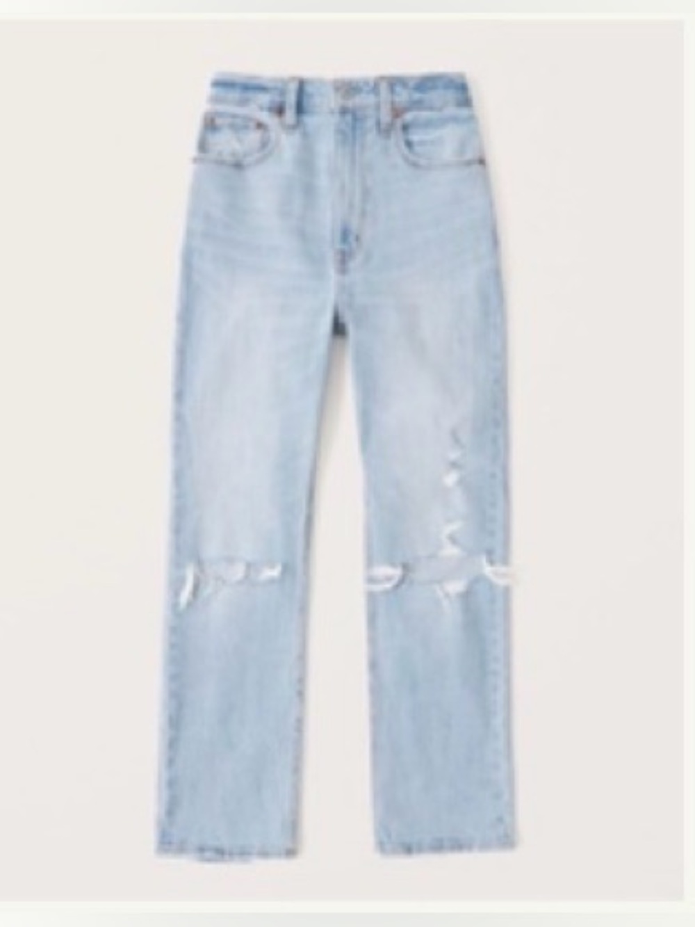 Abercrombie & Fitch Ultra High Rise Ankle Straight Jeans